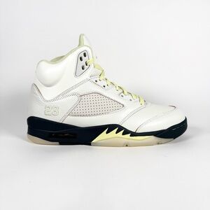 Air Jordan 5 Retro Sneakers | Sail Black Volt | Women's Size 10.5